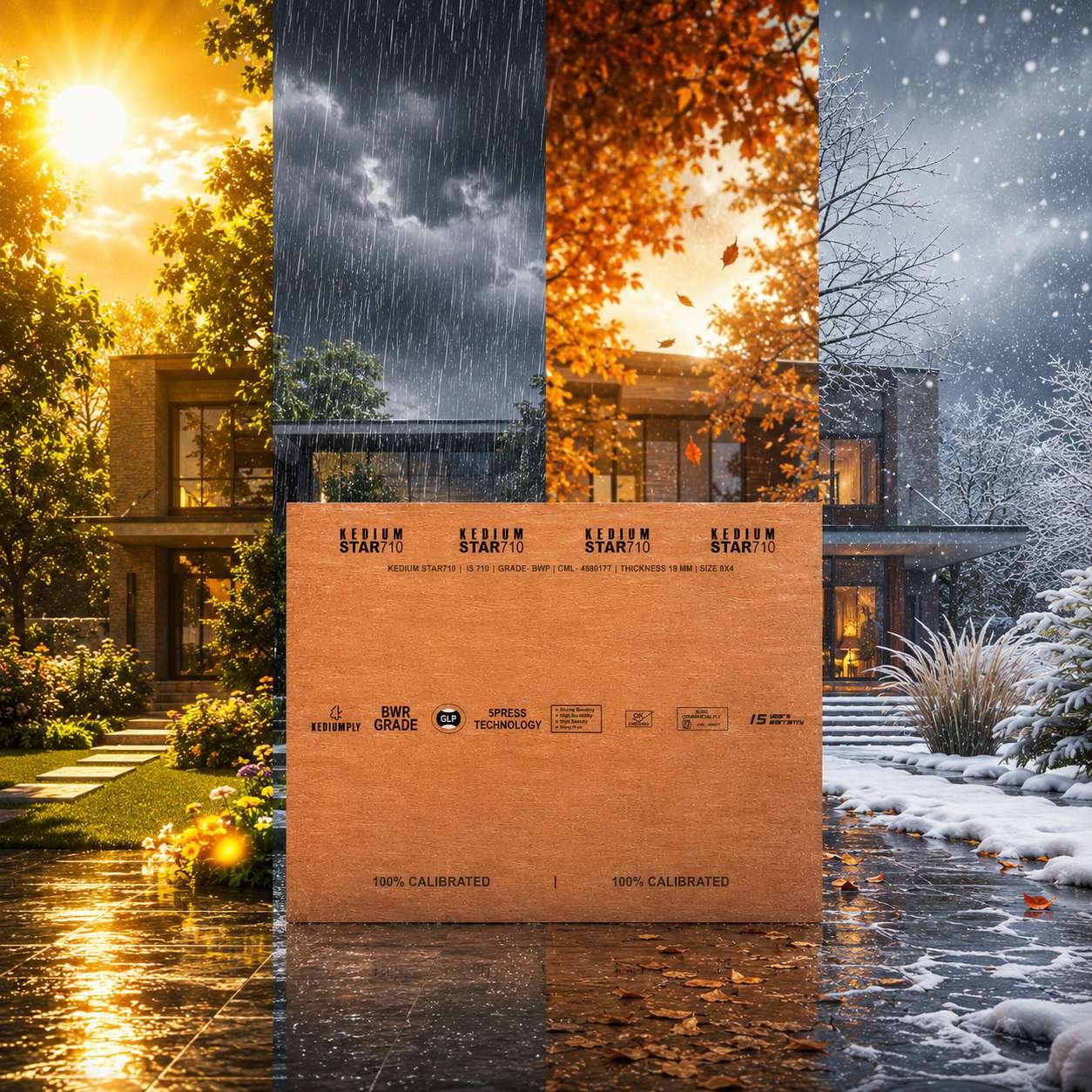 Kedium Star 710 panel shown across all seasons